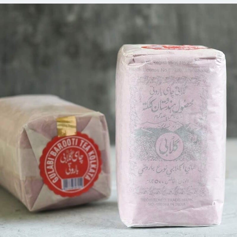 چای باروتی گلابی اصل هندوستان 500 گرمی 36عددی
